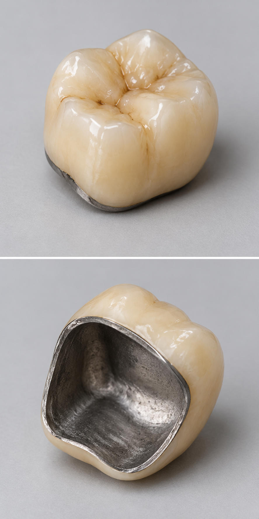 Korona metalowo-ceramiczna